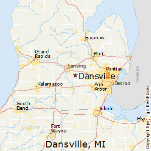 dansville michigan mi map