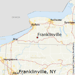 franklinville york ny map
