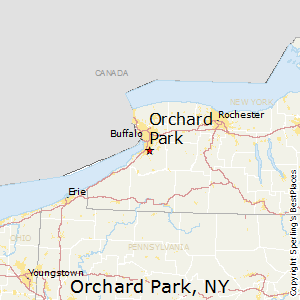 orchard park york map ny