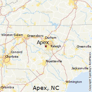 Apex Nc Zip Code Map