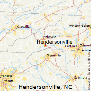 hendersonville carolina north nc map city bestplaces