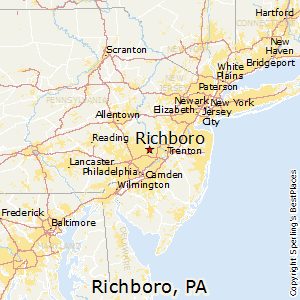 richboro pennsylvania pa map bestplaces