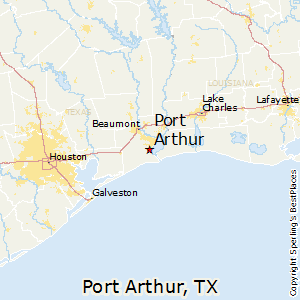 Port_Arthur,Texas Map