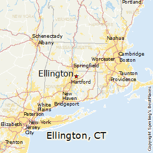 ellington connecticut ct map city