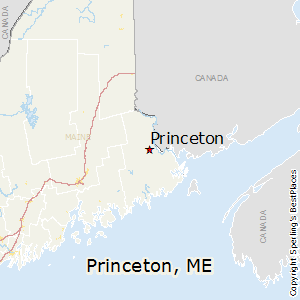 princeton maine map bestplaces