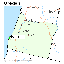 Bandon Oregon Map