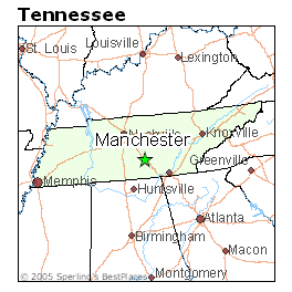 Manchester Tn Map