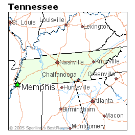 Map Of Memphis