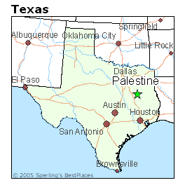 Palestine Texas Map