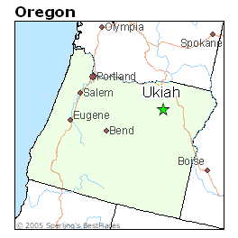Map Ukiah 