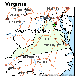 Springfield Va Zip Code List