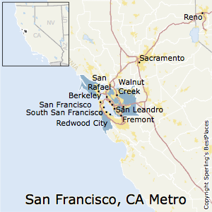 City map San Francisco Oakland California CDR