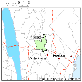 White Plains Zip Code Map - Map