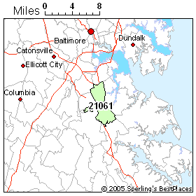 Best Place to Live in Glen Burnie zip 21061 Maryland