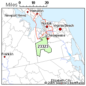 Zip Code Map Chesapeake Va - United States Map