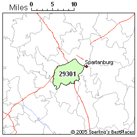 Spartanburg Sc Zip Code Map - Map