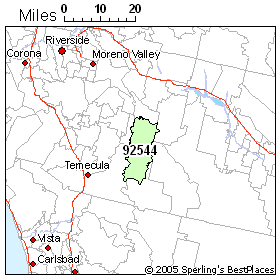 zip hemet california