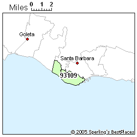 Santa Barbara (zip 93109), California Crime