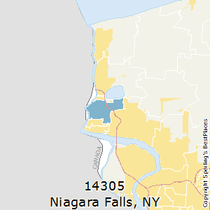 niagara falls zip york ny code map