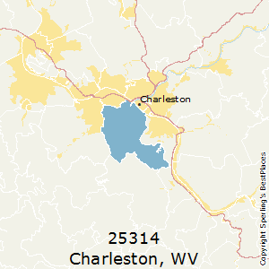 charleston zip virginia west code wv map bestplaces