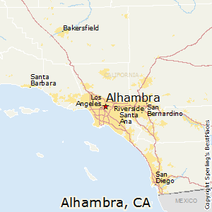 Alhambra California Map