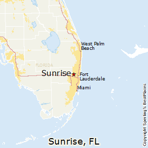 Sunrise Florida Map