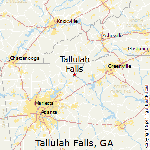 Tallulah Falls Map