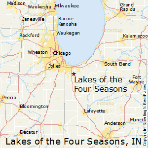 Best Places to Live in Lakes of the Four Seasons, Indiana