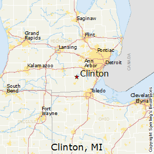 clinton michigan mi map maps zip codes bestplaces