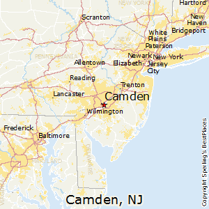 City map Camden New Jersey