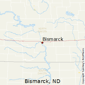 Street map Bismarck North Dakota