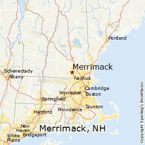 merrimack hampshire nh map city maps bestplaces
