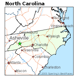 Asheville Nc Map