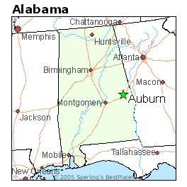 Auburn Alabama On Map Best Places To Live In Auburn, Alabama