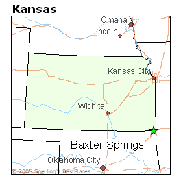 Baxter springs ks map what are outpatient services caresource