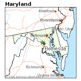 Bethesda Maps: Downtown and the Surrounding Area