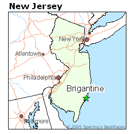 Brigantine New Jersey Cost Of Living Map Of Brigantine Nj