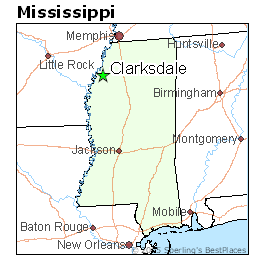 Map Of Clarksdale Mississippi Best Places to Live in Clarksdale, Mississippi