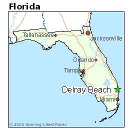 Florida Map Delray Beach