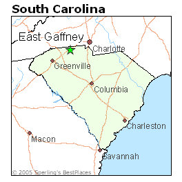 Gaffney Sc Zip Code Map Cost Of Living In East Gaffney, South Carolina
