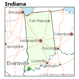 Evansville Indiana On Map Best Places To Live In Evansville, Indiana