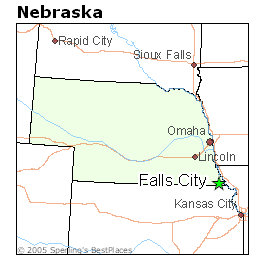 Falls City Ne Map