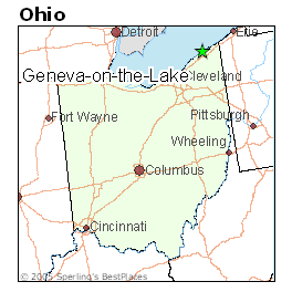 Map of geneva on the lake ohio