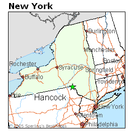 Hancock New York Map