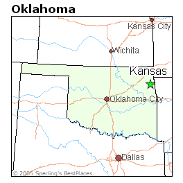 oklahoma and kansas map Best Places To Live In Kansas Oklahoma oklahoma and kansas map