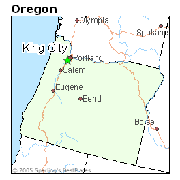 King City Oregon Map