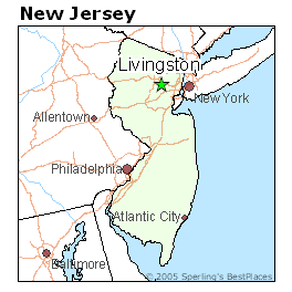 how far is livingston nj from nyc