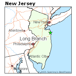 Long Branch New Jersey Street Map 3441310