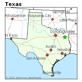 Image result for longview tx map