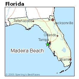 Map Of Madeira Beach Florida